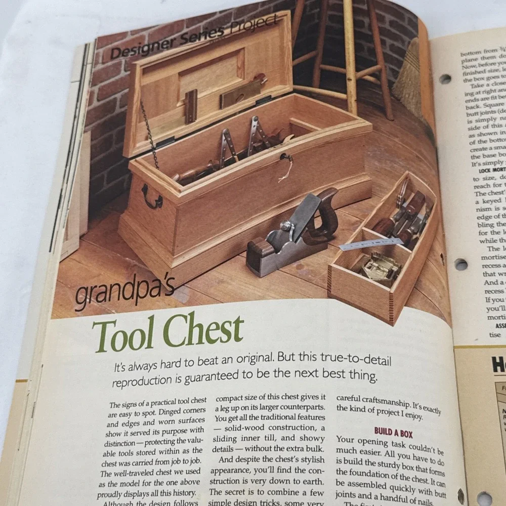 WOODSMITH Vol. 34 Issue 200 - HEIRLOOM WORKBENCH, CUTTING BOARD, CUTTING BOARD